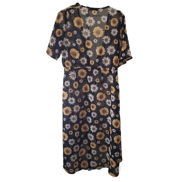 🌸Cure Sheer Sunflower Cover Up/Kimono - Picture 4 of 5